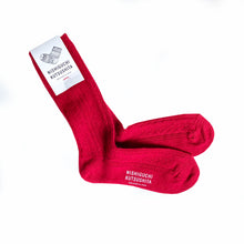 ALPACA WOOL CABLE SOCKS S