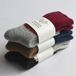 MOHAIR WOOL PILE SOCKS / L