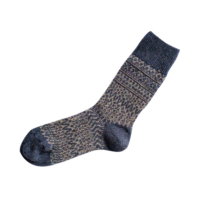 WOOL JACQUARD SOCKS / L