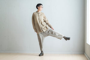 Airy Throwover Wide Shirt