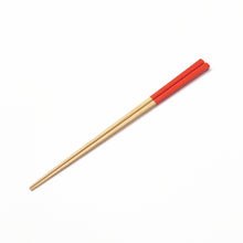 White Bamboo Chopstick / Orange
