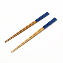 White Bamboo Chopstick / Navy