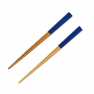 White Bamboo Chopstick / Navy