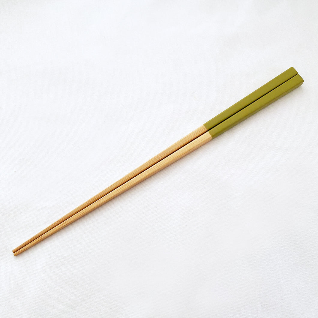 White Bamboo Chopstick / Olive