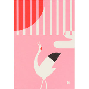 Postcard - Crane