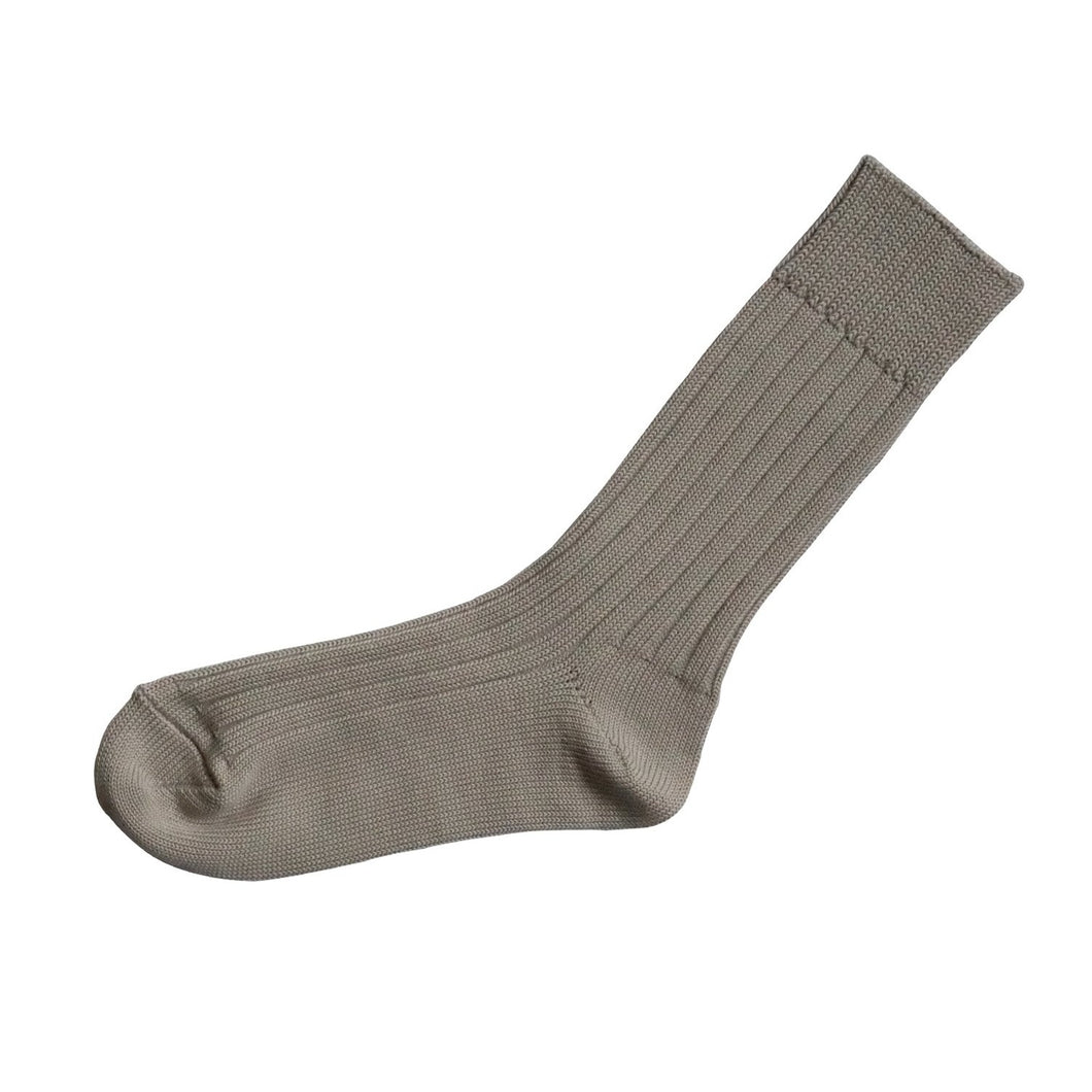 EGYPTIAN COTTON RIBBED SOCKS / S