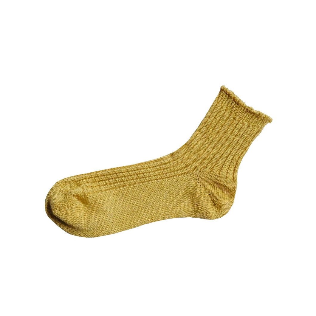 LINEN RIBBED SOCKS / S