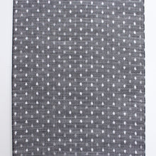 'Kurume Kasuri' ikat fabric / small dots gray