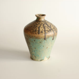 Michikazu Sakai, Flower vase, Wood fired kiln, Utsuwa, Japanese ceramic, Japanese pottery