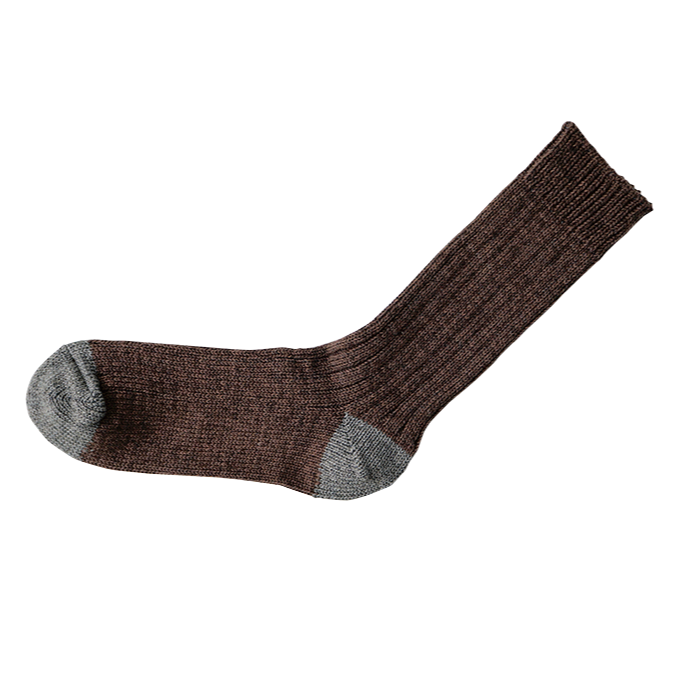 RECYCLED COTTON RIBBED SOCKS / M