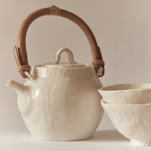 Jyugo Set Glazed (teapot with two green-tea yunomi cups)